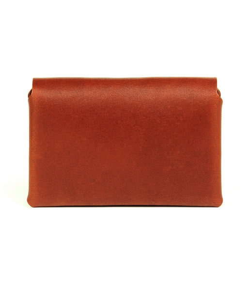 STITCHLESS LANDSCAPE WALLET in MAHOGANY