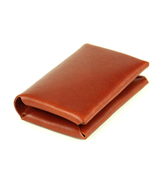 STITCHLESS LANDSCAPE WALLET in MAHOGANY